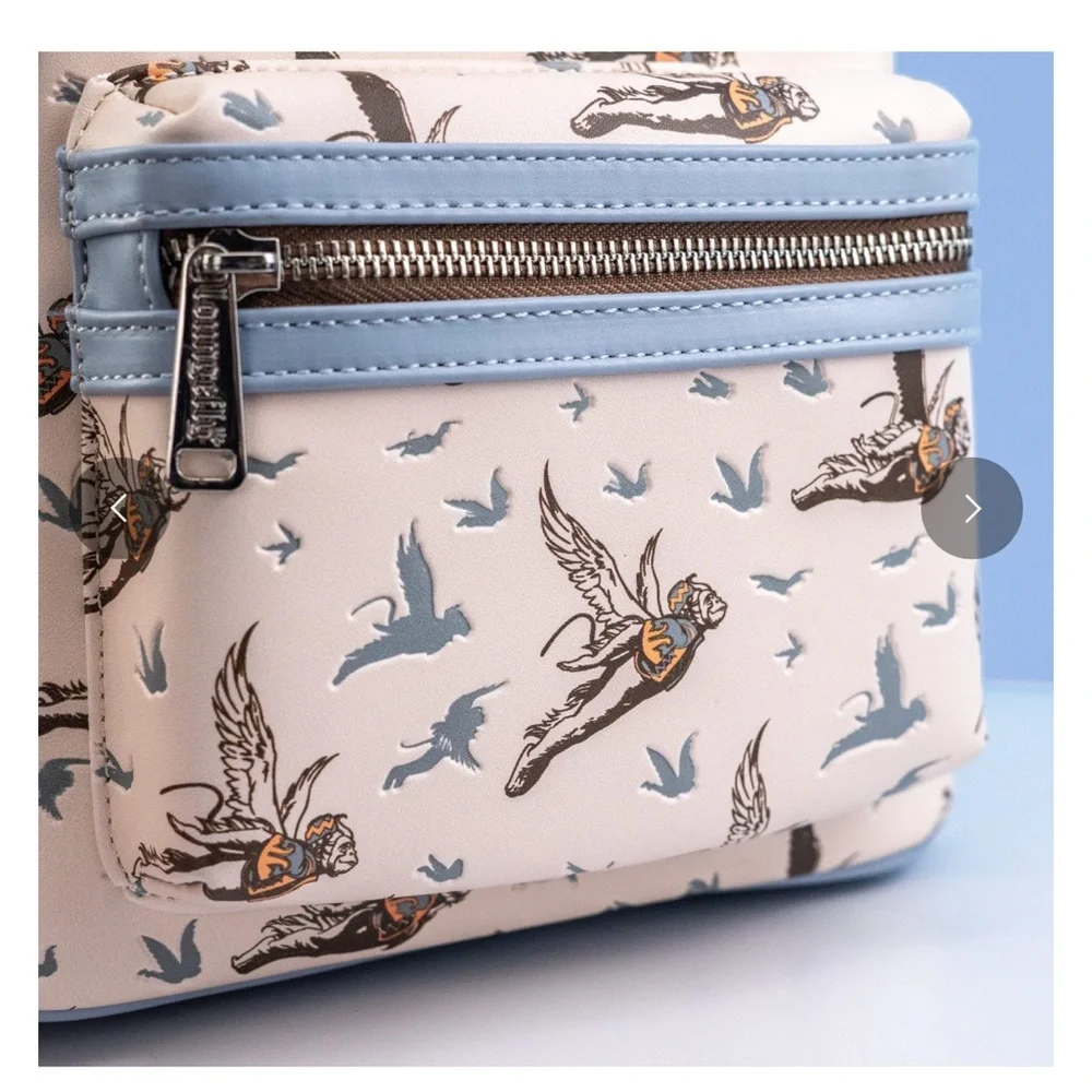Loungefly The Wizard of Oz Flying Monkeys AOP Mini Backpack & Wallet Set
